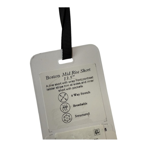 Varley Mid Rise Skort 13” 4 Way Stretch Wrap Front Ladder Stripe Varsity Blue XS - Picture 5 of 16